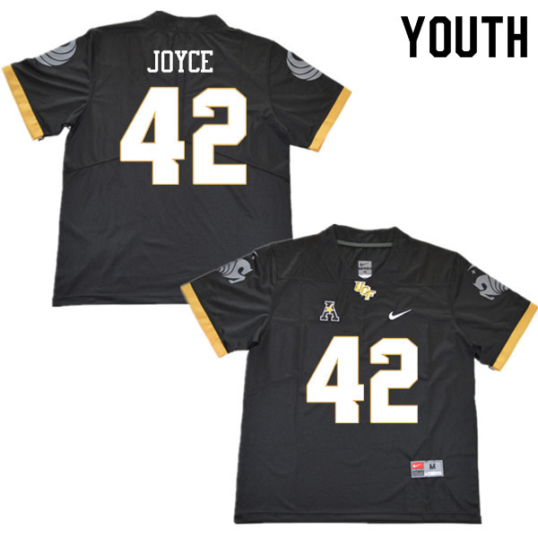 Youth #42 Cole Joyce UCF Knights College Football Jerseys Sale-Black